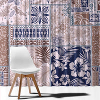Aloha Hawaii Pastel Christmas Patchwork Window Curtain Rustic Style - Polynesian Pride