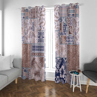 Aloha Hawaii Pastel Christmas Patchwork Window Curtain Rustic Style - Polynesian Pride