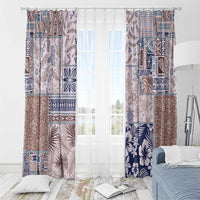 Aloha Hawaii Pastel Christmas Patchwork Window Curtain Rustic Style - Polynesian Pride
