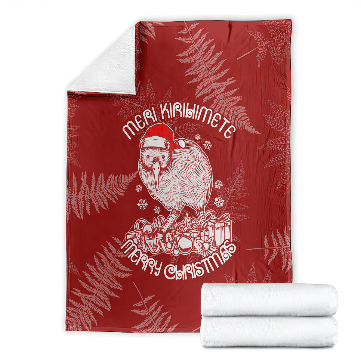 New Zealand Christmas Blanket Silver Fern Mix Kiwi Bird Ver01 LT7 - Polynesian Pride