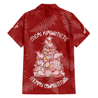 New Zealand Christmas Family Matching Summer Maxi Dress and Hawaiian Shirt Silver Fern Mix Kiwi Bird Ver02 LT7 - Polynesian Pride