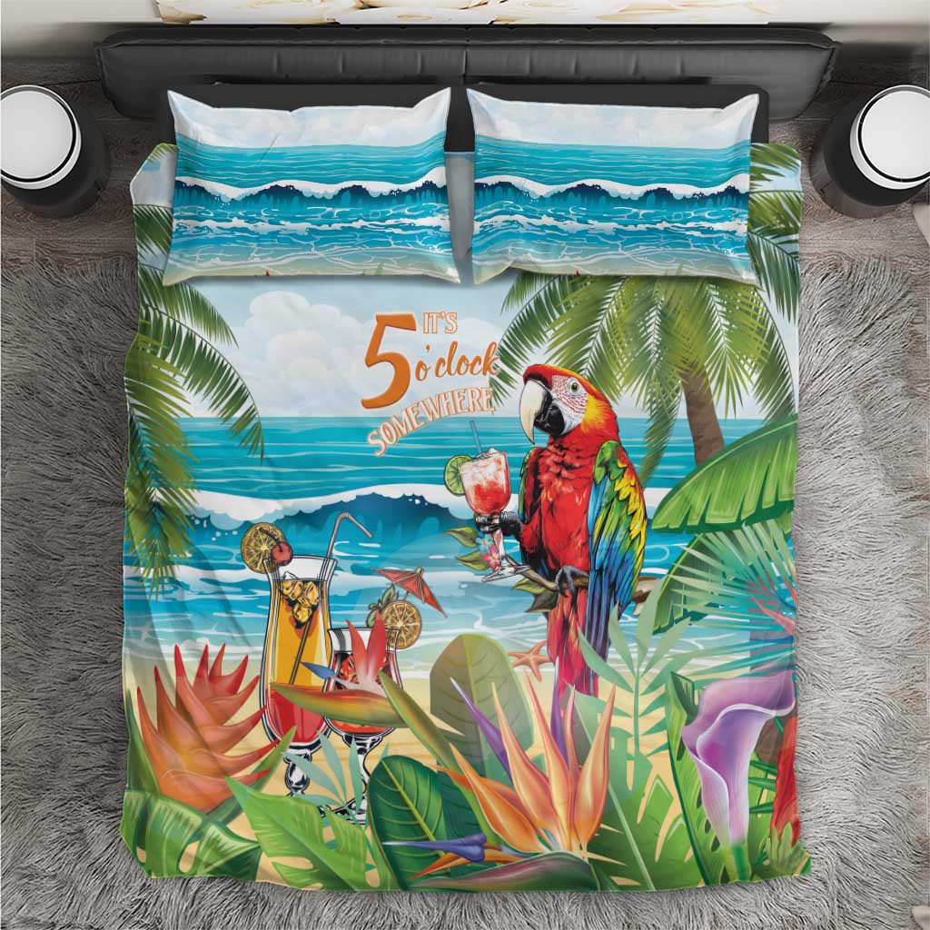 Aloha Hawaii Christmas Bedding Set It's 5 o'clock Somewhere