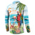 Aloha Hawaii Christmas Button Sweatshirt It's 5 o'clock Somewhere