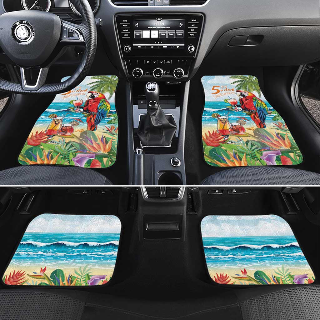 Aloha Hawaii Christmas Car Mats It's 5 o'clock Somewhere