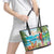 Aloha Hawaii Christmas Leather Tote Bag It's 5 o'clock Somewhere