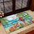 Aloha Hawaii Christmas Rubber Doormat It's 5 o'clock Somewhere