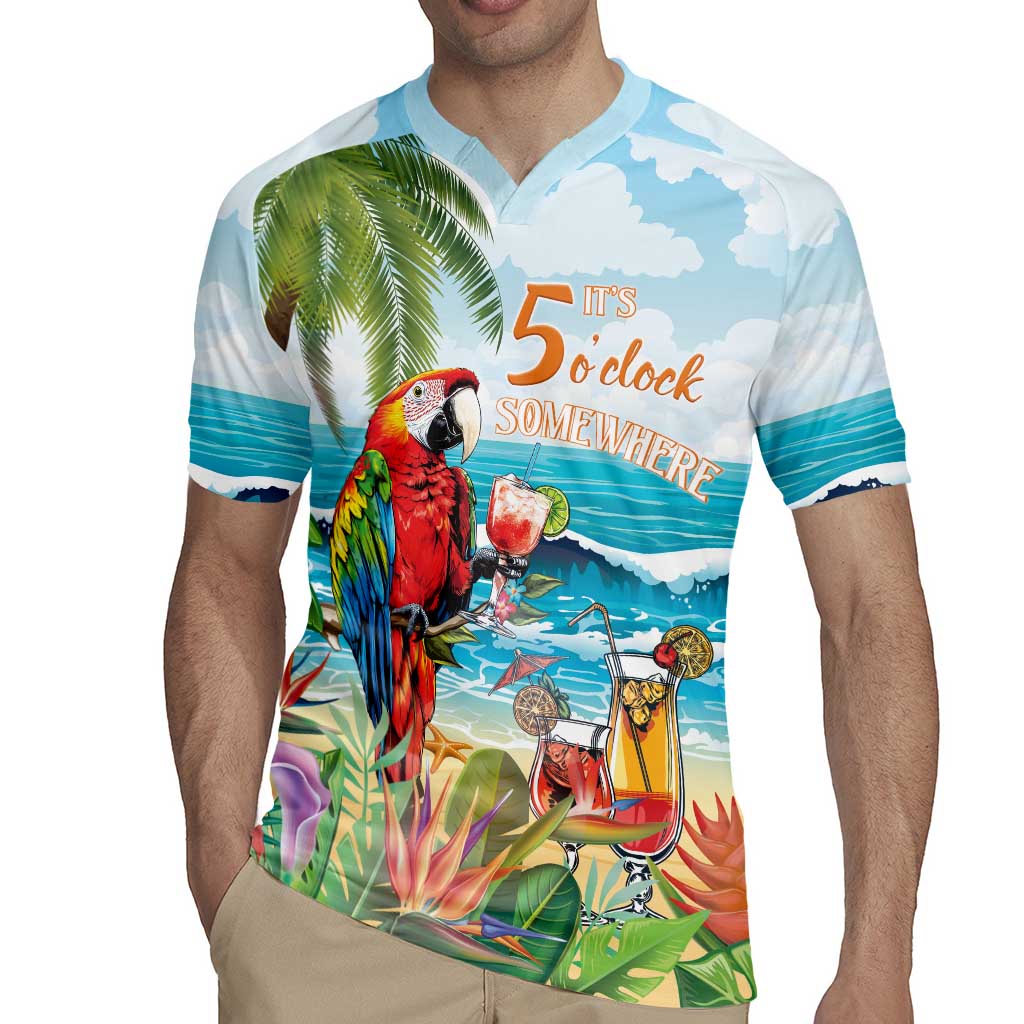 Aloha Hawaii Christmas Rugby Jersey It's 5 o'clock Somewhere