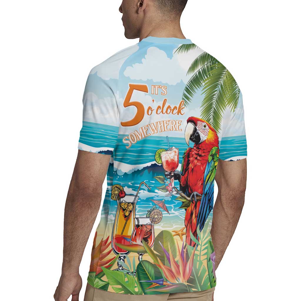 Aloha Hawaii Christmas Rugby Jersey It's 5 o'clock Somewhere
