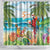 Aloha Hawaii Christmas Shower Curtain It's 5 o'clock Somewhere