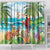 Aloha Hawaii Christmas Shower Curtain It's 5 o'clock Somewhere