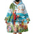 Aloha Hawaii Christmas Wearable Blanket Hoodie It's 5 o'clock Somewhere