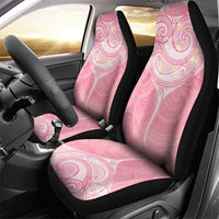 Breast Cancer Awareness Maori Aotearoa Car Seat Cover Manta Ray - Pink Glaze - Polynesian Pride