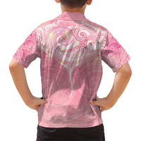 Breast Cancer Awareness Maori Aotearoa Hawaiian Shirt Manta Ray - Pink Glaze - Polynesian Pride