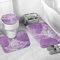 Epilepsy Awareness Maori Aotearoa Bathroom Set Manta Ray - Purple Glaze - Polynesian Pride