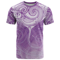 Epilepsy Awareness Maori Aotearoa T Shirt Manta Ray - Purple Glaze - Polynesian Pride