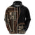 Samoa Siapo Motif Hoodie Classic Style - Black Ver02 LT7 - Polynesian Pride