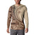 Samoa Siapo Mamanu Button Sweatshirt Plumeria Mocha Motifs