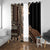 Samoa Siapo Mamanu Window Curtain Plumeria Black Motifs