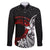 Valentine New Zealand Family Matching Puletasi and Hawaiian Shirt Aotearoa Couple Maori Aroha Ki a Koe LT7 Dad's Shirt - Long Sleeve Black - Polynesian Pride