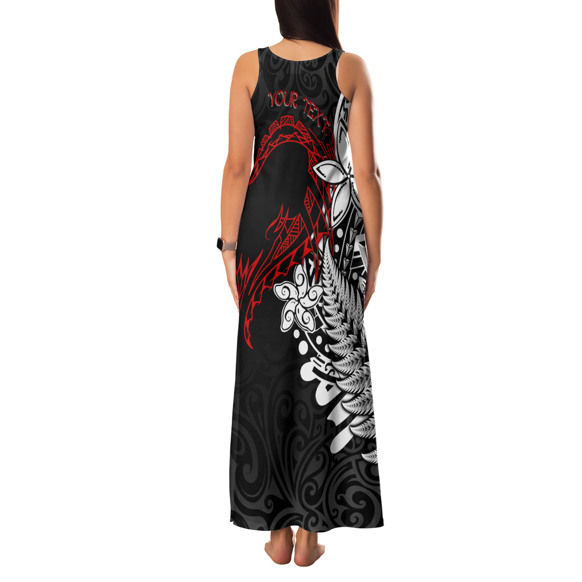 Valentine New Zealand Family Matching Tank Maxi Dress and Hawaiian Shirt Aotearoa Couple Maori Aroha Ki a Koe LT7 - Polynesian Pride