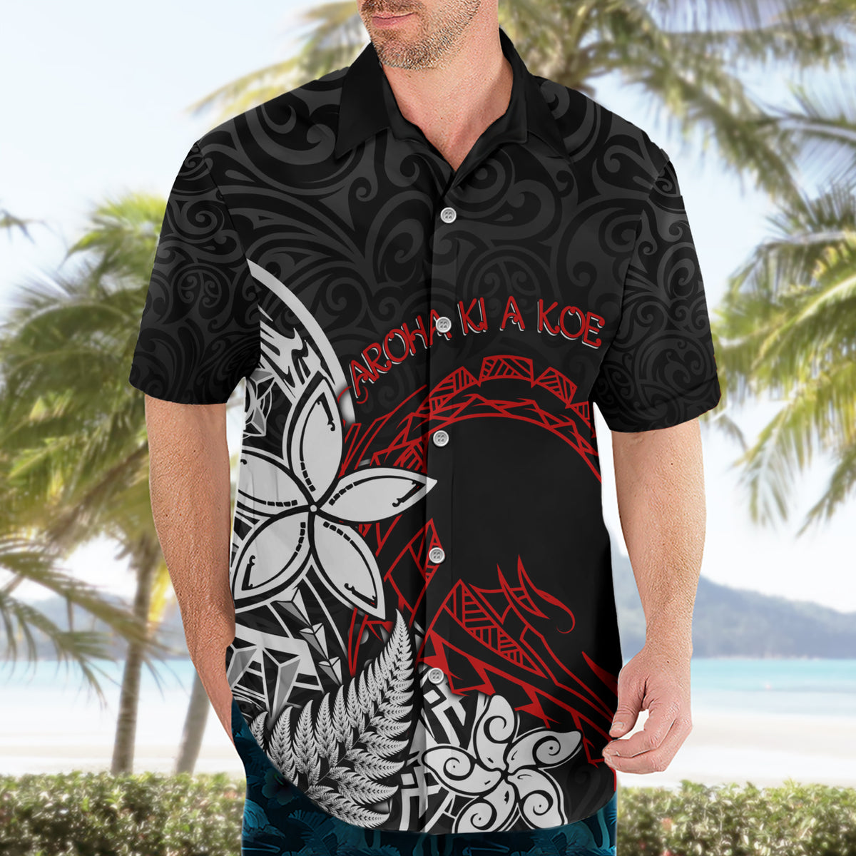 New Zealand Aotearoa Valentine Hawaiian Shirt Couple Maori Aroha Ki a Koe Ver.02 LT7 - Polynesian Pride