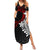 New Zealand Aotearoa Valentine Summer Maxi Dress Couple Maori Aroha Ki a Koe Ver.02 LT7 Women Black - Polynesian Pride