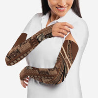 Pasifika Women's Day - Samoa Siapo Malu Tattoo Inspired Arm Sleeves Brown