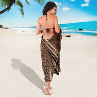 Pasifika Women's Day - Samoa Siapo Malu Tattoo Inspired Sarong Brown