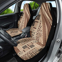 Pasifika Women's Day - Samoa Siapo Malu Tattoo Inspired Car Seat Cover Beige