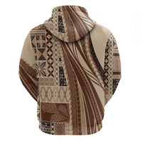 Pasifika Women's Day - Samoa Siapo Malu Tattoo Inspired Hoodie Beige