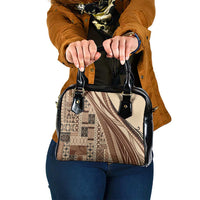 Pasifika Women's Day - Samoa Siapo Malu Tattoo Inspired Shoulder Handbag Beige