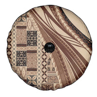 Pasifika Women's Day - Samoa Siapo Malu Tattoo Inspired Spare Tire Cover Beige