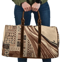 Pasifika Women's Day - Samoa Siapo Malu Tattoo Inspired Travel Bag Beige