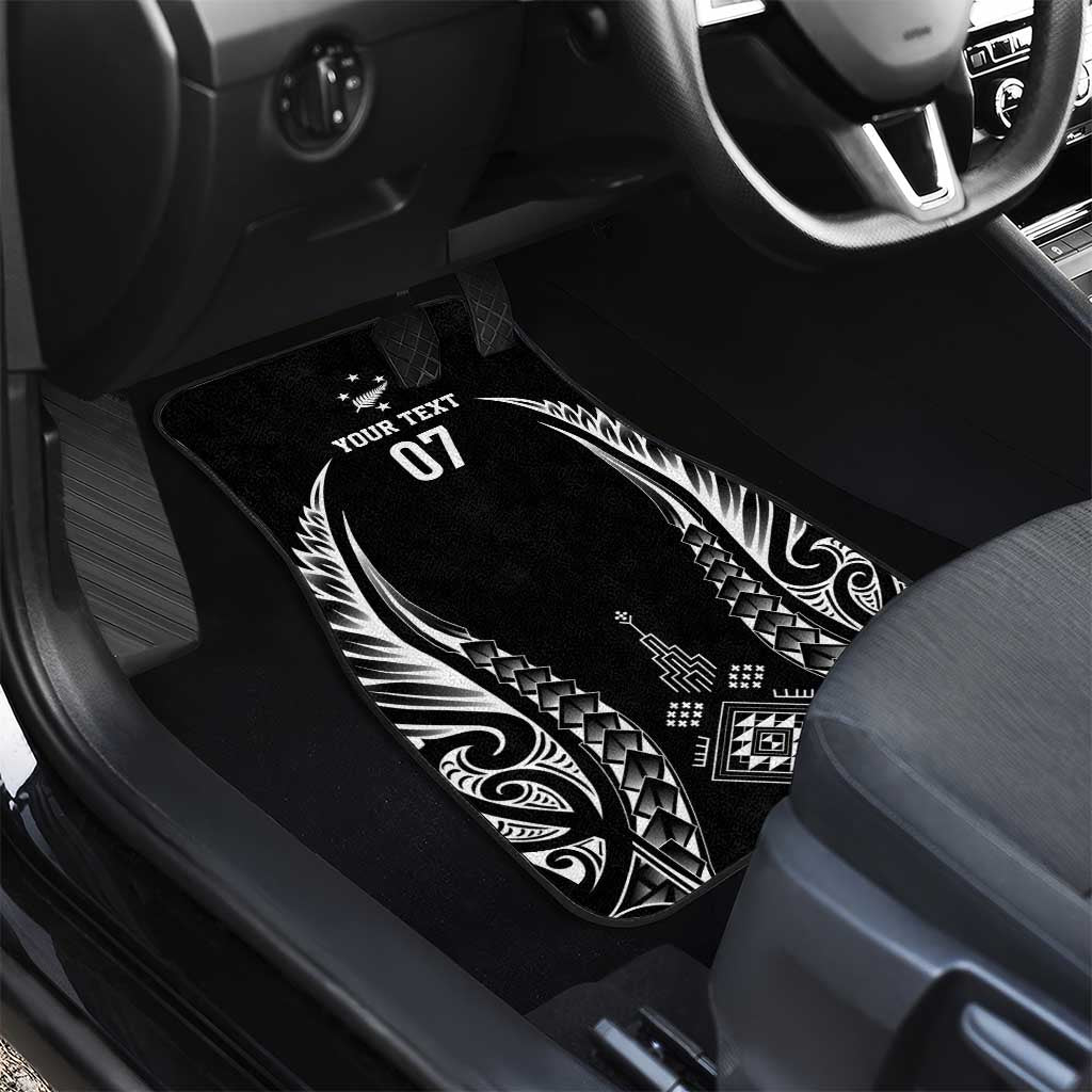 2025 Rugby Championship New Zealand Custom Car Mats Poutama Motifs - Polynesian Pride
