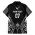 2025 Rugby Championship New Zealand Custom Family Matching Long Sleeve Bodycon Dress and Hawaiian Shirt Poutama Motifs - Polynesian Pride