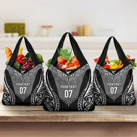 2025 Rugby Championship New Zealand Custom Grocery Bag Poutama Motifs - Polynesian Pride