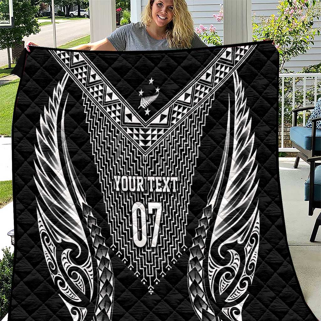 2025 Rugby Championship New Zealand Custom Quilt Poutama Motifs - Polynesian Pride