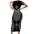 2025 Rugby Championship New Zealand Custom Short Sleeve Bodycon Dress Poutama Motifs - Polynesian Pride