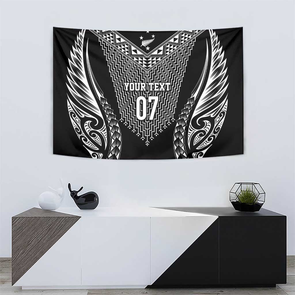 2025 Rugby Championship New Zealand Custom Tapestry Poutama Motifs - Polynesian Pride