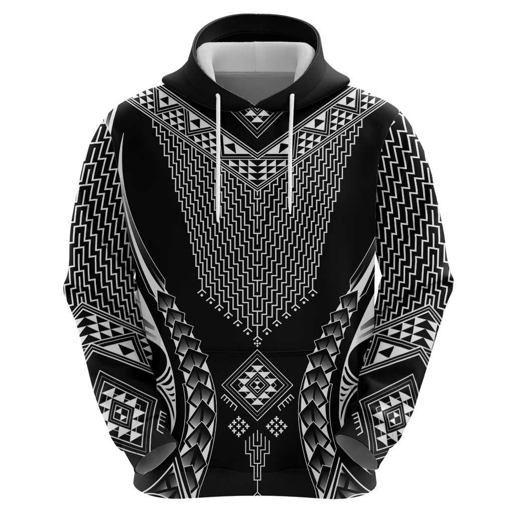 2025 Rugby Championship New Zealand Custom Zip Hoodie Poutama Motifs - Polynesian Pride