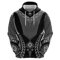 2025 Rugby Championship New Zealand Custom Zip Hoodie Poutama Motifs - Polynesian Pride