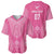 2025 Rugby Championship New Zealand Custom Baseball Jersey Poutama Motifs - Pink Out - Polynesian Pride