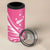 2025 Rugby Championship New Zealand Custom 4 in 1 Can Cooler Tumbler Poutama Motifs - Pink Out - Polynesian Pride