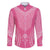 2025 Rugby Championship New Zealand Custom Family Matching Short Sleeve Bodycon Dress and Hawaiian Shirt Poutama Motifs - Pink Out - Polynesian Pride