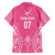 2025 Rugby Championship New Zealand Custom Family Matching Tank Maxi Dress and Hawaiian Shirt Poutama Motifs - Pink Out - Polynesian Pride
