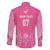 2025 Rugby Championship New Zealand Custom Family Matching Tank Maxi Dress and Hawaiian Shirt Poutama Motifs - Pink Out - Polynesian Pride