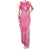 2025 Rugby Championship New Zealand Custom Family Matching Tank Maxi Dress and Hawaiian Shirt Poutama Motifs - Pink Out - Polynesian Pride