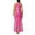 2025 Rugby Championship New Zealand Custom Family Matching Tank Maxi Dress and Hawaiian Shirt Poutama Motifs - Pink Out - Polynesian Pride