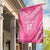 2025 Rugby Championship New Zealand Custom Garden Flag Poutama Motifs - Pink Out - Polynesian Pride
