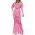2025 Rugby Championship New Zealand Custom Mermaid Dress Poutama Motifs - Pink Out - Polynesian Pride